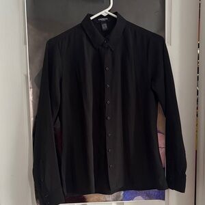 Express Women's Black Button Down Shirt